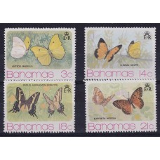 COLONIAS INGLESAS BAHAMAS 1975 SERIE COMPLETA NUEVA MINT FLORES MARIPOSAS